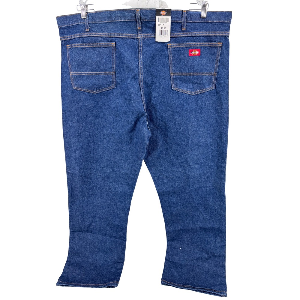 Dickies Jeans 48x32 Men's C993RNB Blue Denim Workwear Style Pants New